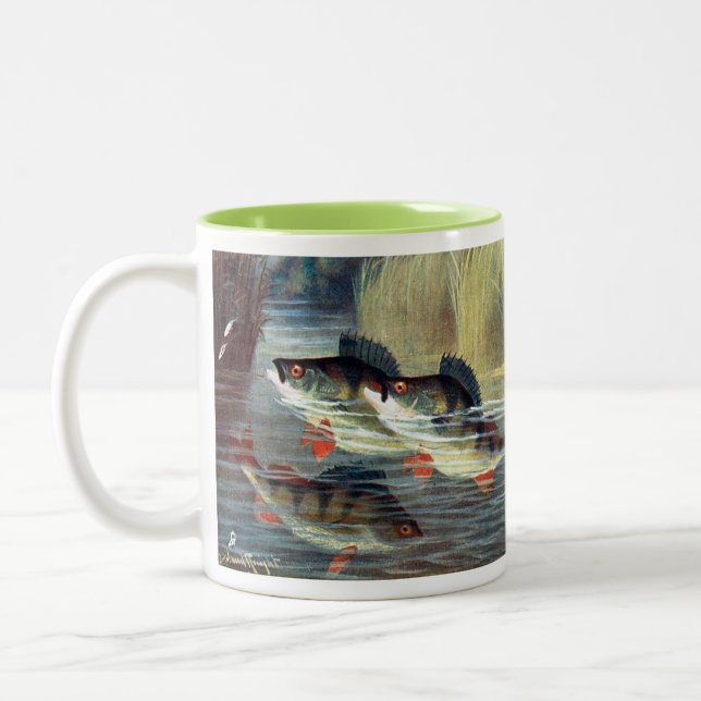 Fisherman's Coffee Mug - Perch (Left)