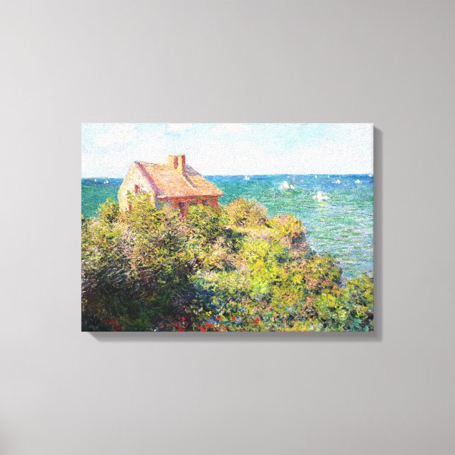 Fisherman's Cottage at Varengeville Claude Monet Canvas Print (Front)