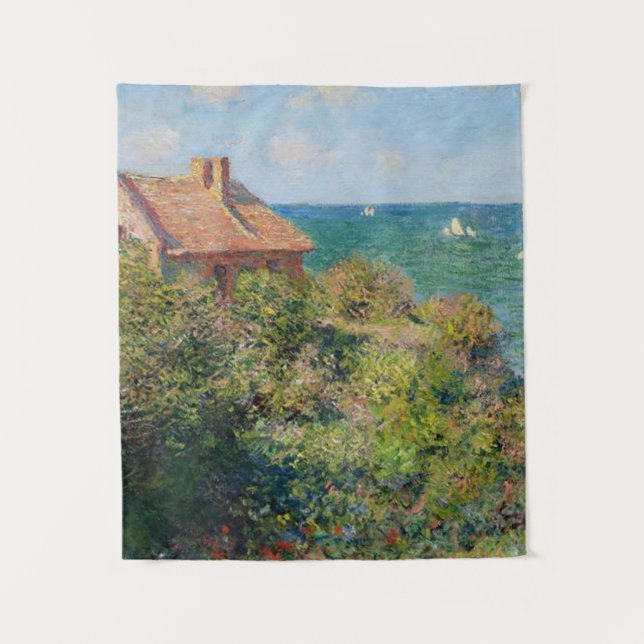 Fisherman's Cottage Claude Monet Tapestry (Front)