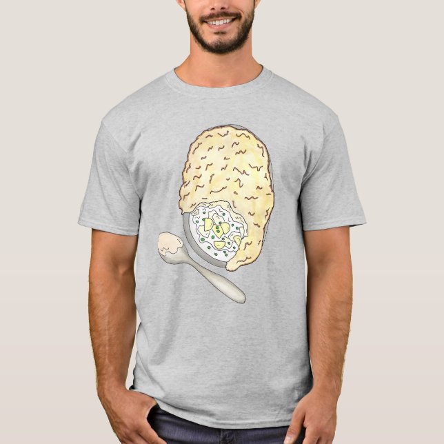 Fisherman's Fish Pie UK British Pub Food Cuisine T-Shirt (Front)