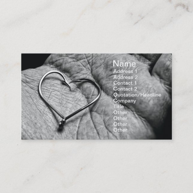 Fisherman's love business card (Front)
