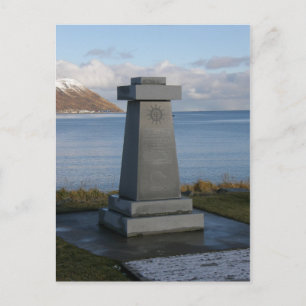 Fisherman's Memorial, Unalaska City, Alaska Postcard