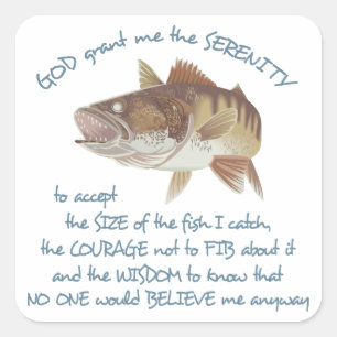 Fisherman's Prayer Square Sticker