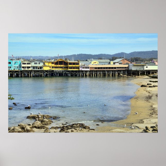 Fisherman's Wharf in Monterey California Poster (Front)