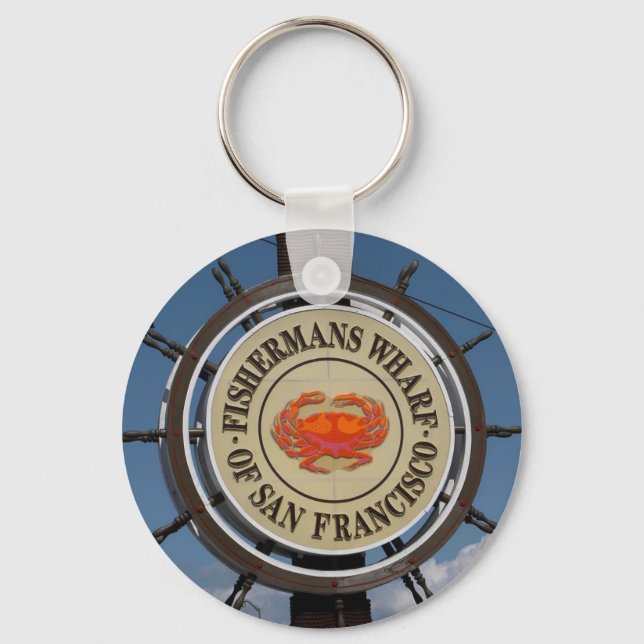 Fisherman's Wharf Sign Keychain (Front)