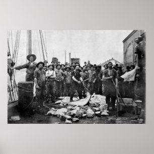 Fishermen 1888 Puget Sound - Washington Poster