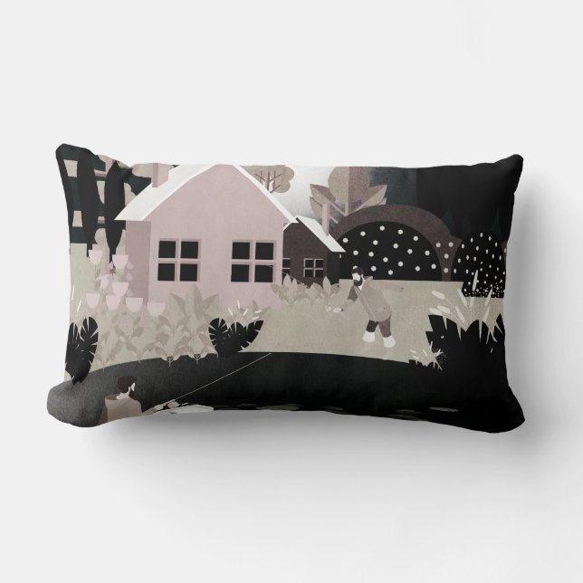 Fishermen Lumbar Pillow (Front)