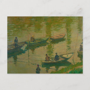 Fishermen on the Seine at Poissy - Claude Monet Postcard