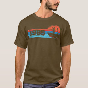 Fishermen Vintage born 1985 Birthday Flyfishing Fi T-Shirt