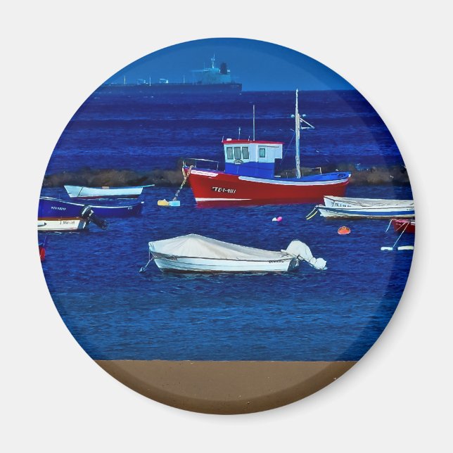 Fishermen's boats magnet (Front)