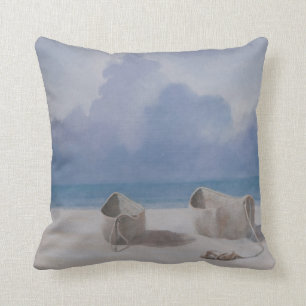 Fishermen's dugout Kilifi 2012 Throw Pillow