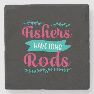 Fishers Have Long Stone Coaster