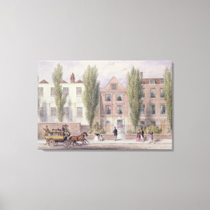 Fisher's House, Lower Street, Islington, 1838 Canvas Print