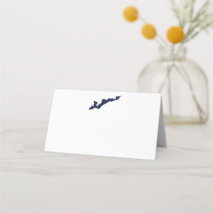 Fishers Island Logo Place Cards - Blue
