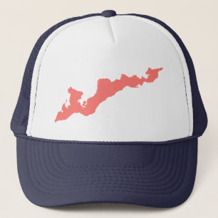 Fishers Island Trucker Hat - Coral Pink