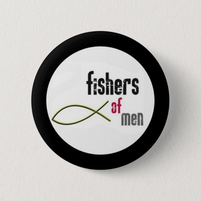 fishers of men 2 inch round button (Front)