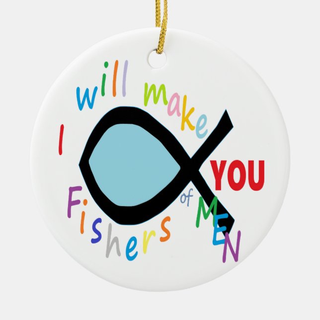 Fishers of Men Ceramic Ornament (Front)