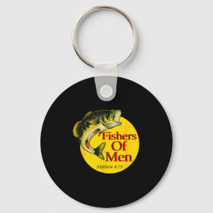 Fishers Of Men Christian Matthew 4-19 Bible Fishin Keychain