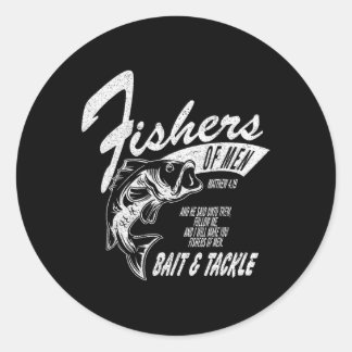 Fishers Of Men Graphic Tee - Inspired  Classic Round Sticker