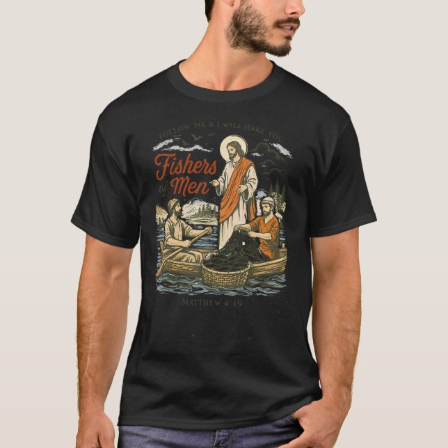 Fishers of Men Jesus  T-Shirt (Front)