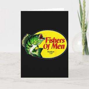 Fishers Of Men Matthew 4_19 Christian Fishing Bibl Card