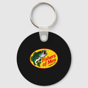 Fishers Of Men Matthew 4_19 Christian Fishing Bibl Keychain