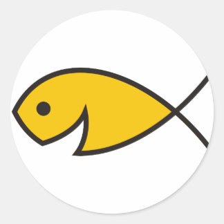 Fishers Of Men - Matthew 4:19 Classic Round Sticker