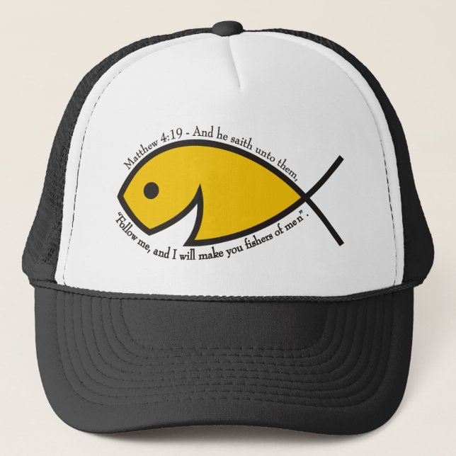 Fishers Of Men - Matthew 4:19 Trucker Hat (Front)