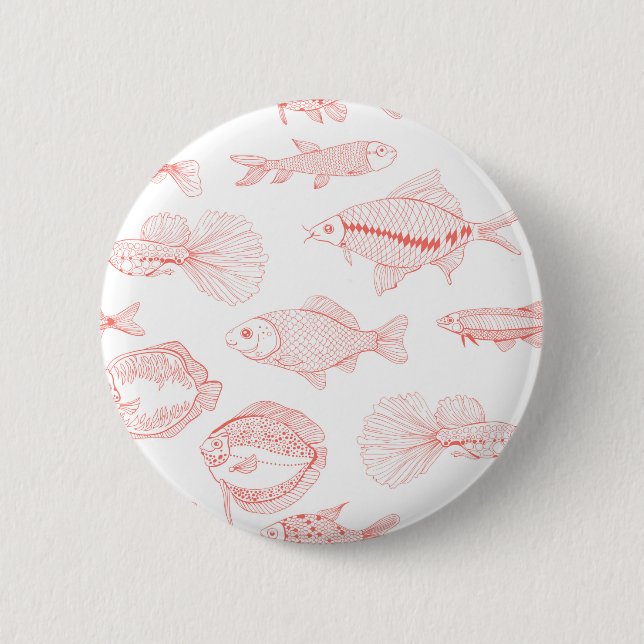 Fishes 2 Inch Round Button (Front)