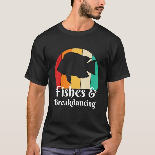 Fishes And Breakdancing T-Shirt (Front)