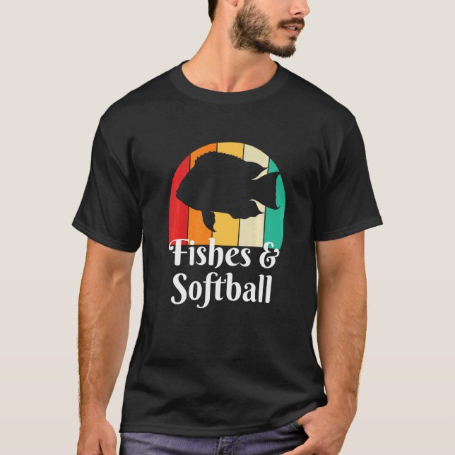Fishes And Softball T-Shirt (Front)