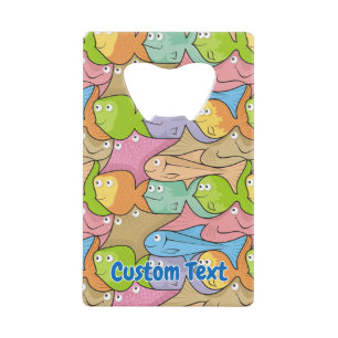 Fishes cartoon credit card bottle opener