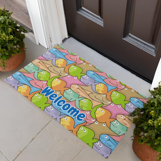 Fishes cartoon doormat (Creator Uploaded)