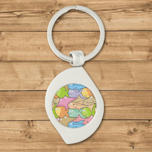 Fishes cartoon keychain