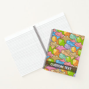 Fishes cartoon notebook