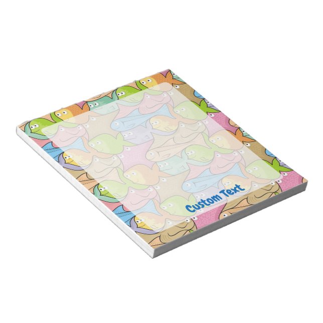 Fishes cartoon notepad (Angled)