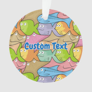 Fishes cartoon ornament