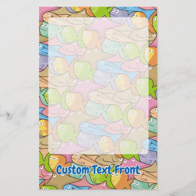Fishes cartoon stationery (Front)