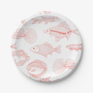 Fishes Paper Plate