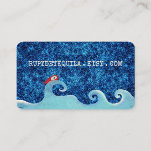 Fishes  square business card