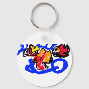 Fishes summer keychain