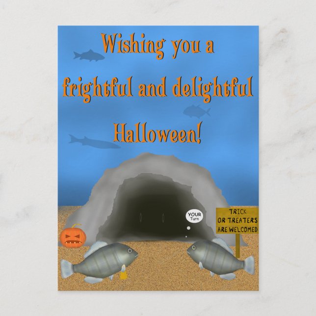 FishFolkArt 2023 Halloween Card (Front)