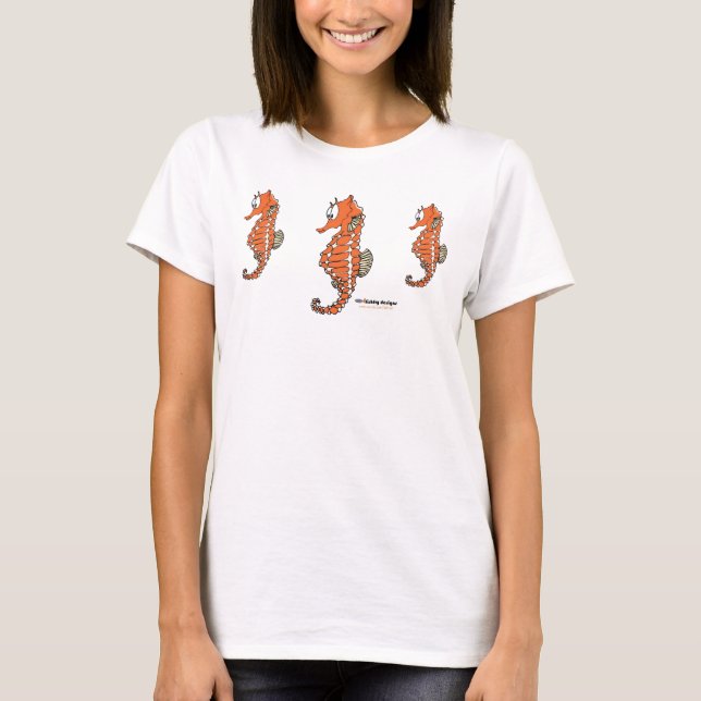 Fishfry designs 3 seahorse T-shirt (Front)