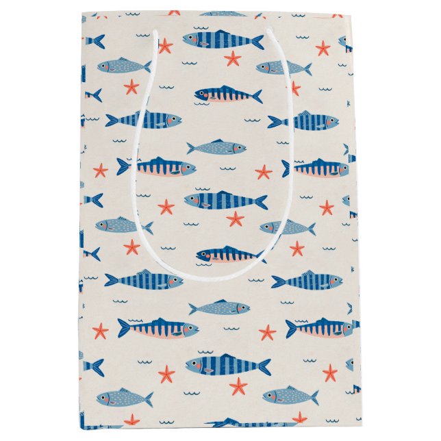 Fishies Medium Gift Bag (Front)