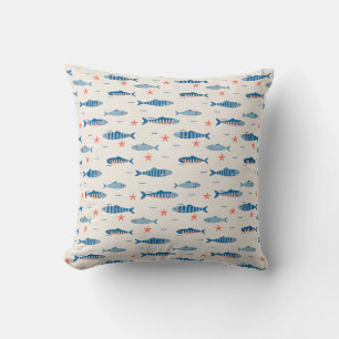 Fishies Throw Pillow