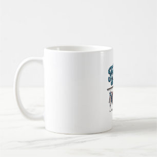 Fishin’ & Free Patriotic Fishing Lure Vintage Coffee Mug