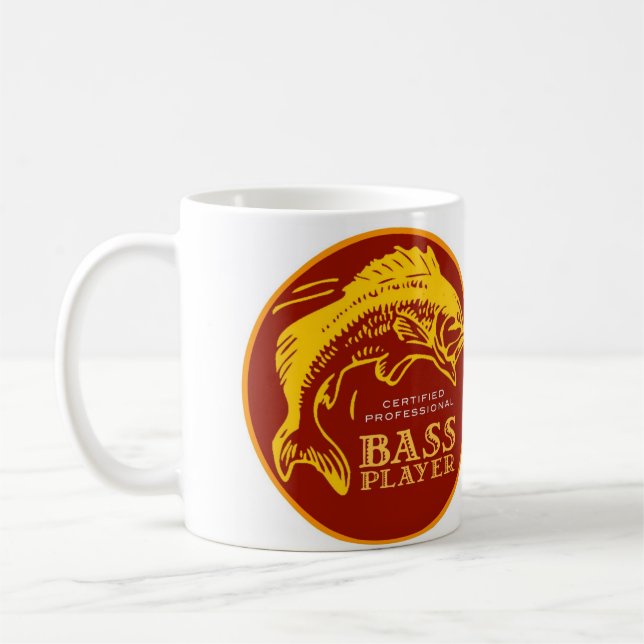 Fishin' Musician Bass Player Mug (Left)