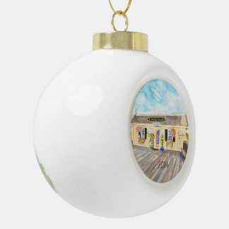Fishin' Pier Grille Avalon NJ Ceramic Ornament
