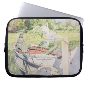 Fishing, 1909 laptop sleeve