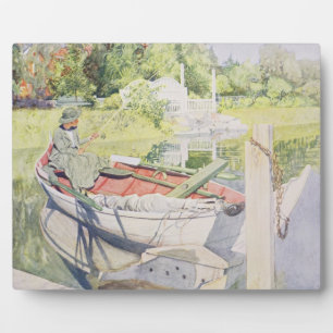 Fishing, 1909 plaque